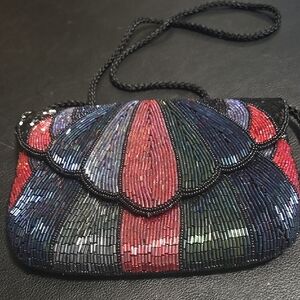 Elegant Multicolor Beaded Women's Bag